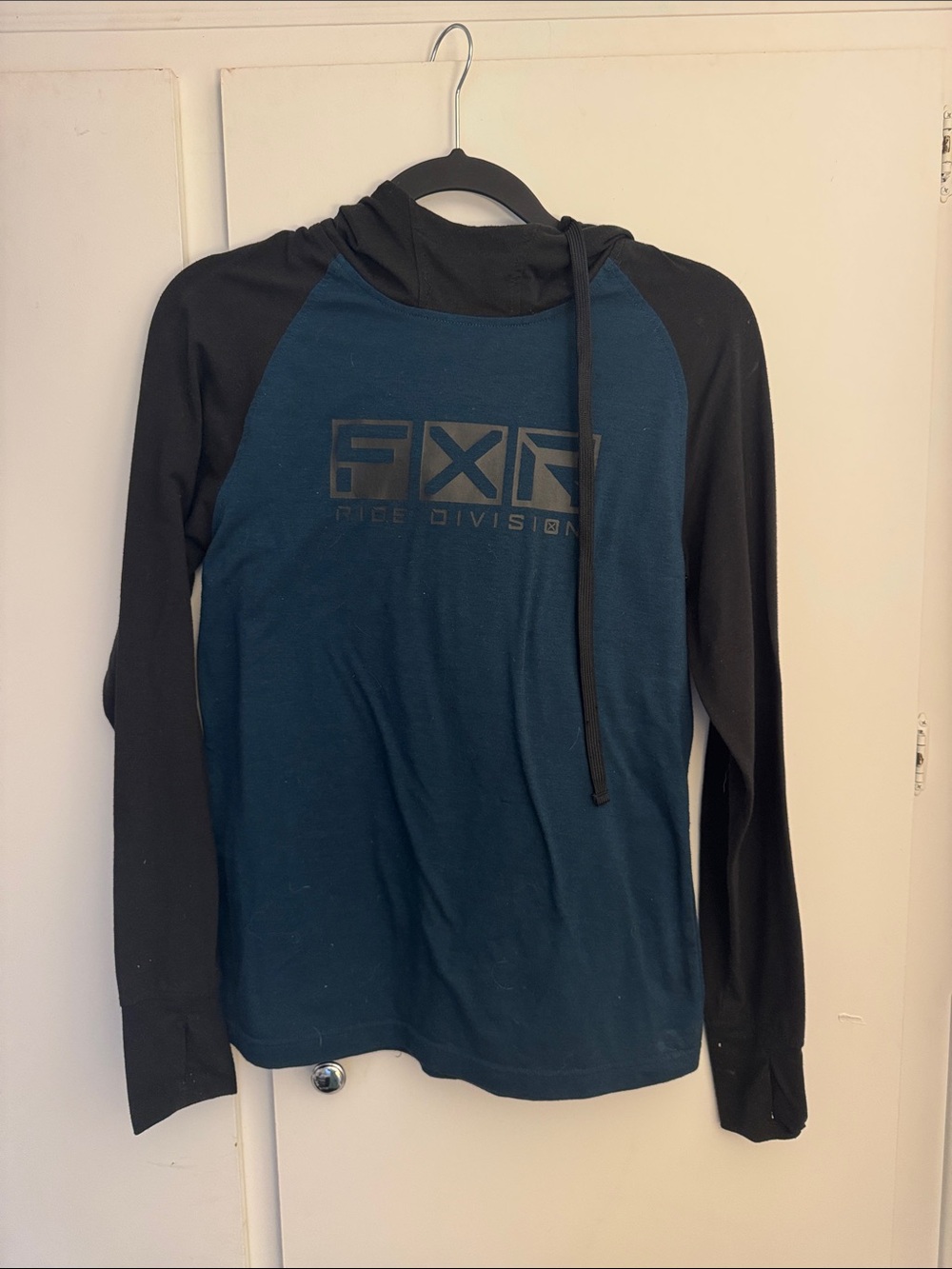 FXR Women's Blue & Black Hooded Pullover